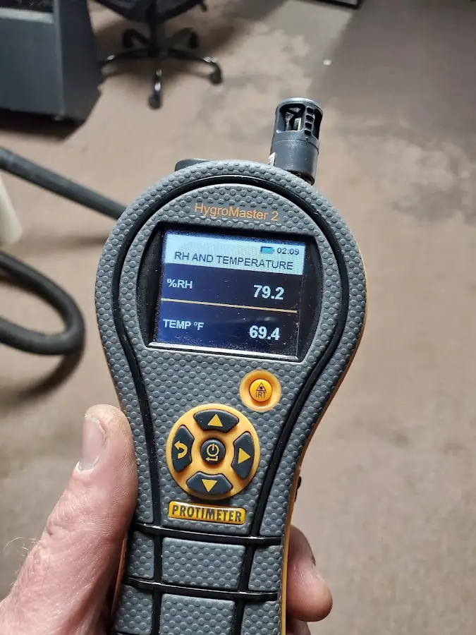 Moisture meter humidity assessment for Fire & Smoke Damage Restoration in Gilberts